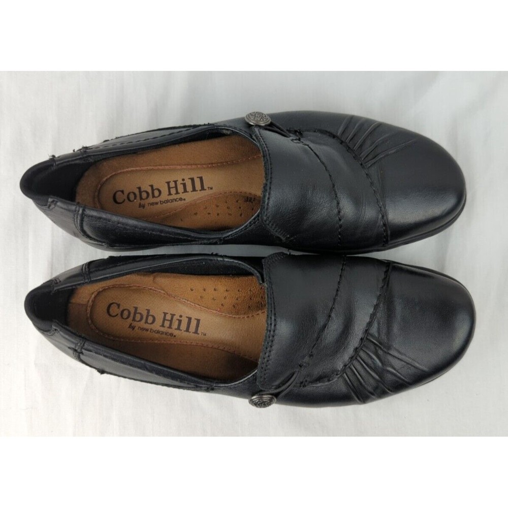 Cobb Hill New Balance Paulette Black Leather Slip On Shoes Loafers Comfort 6.5 - Picture 6 of 11